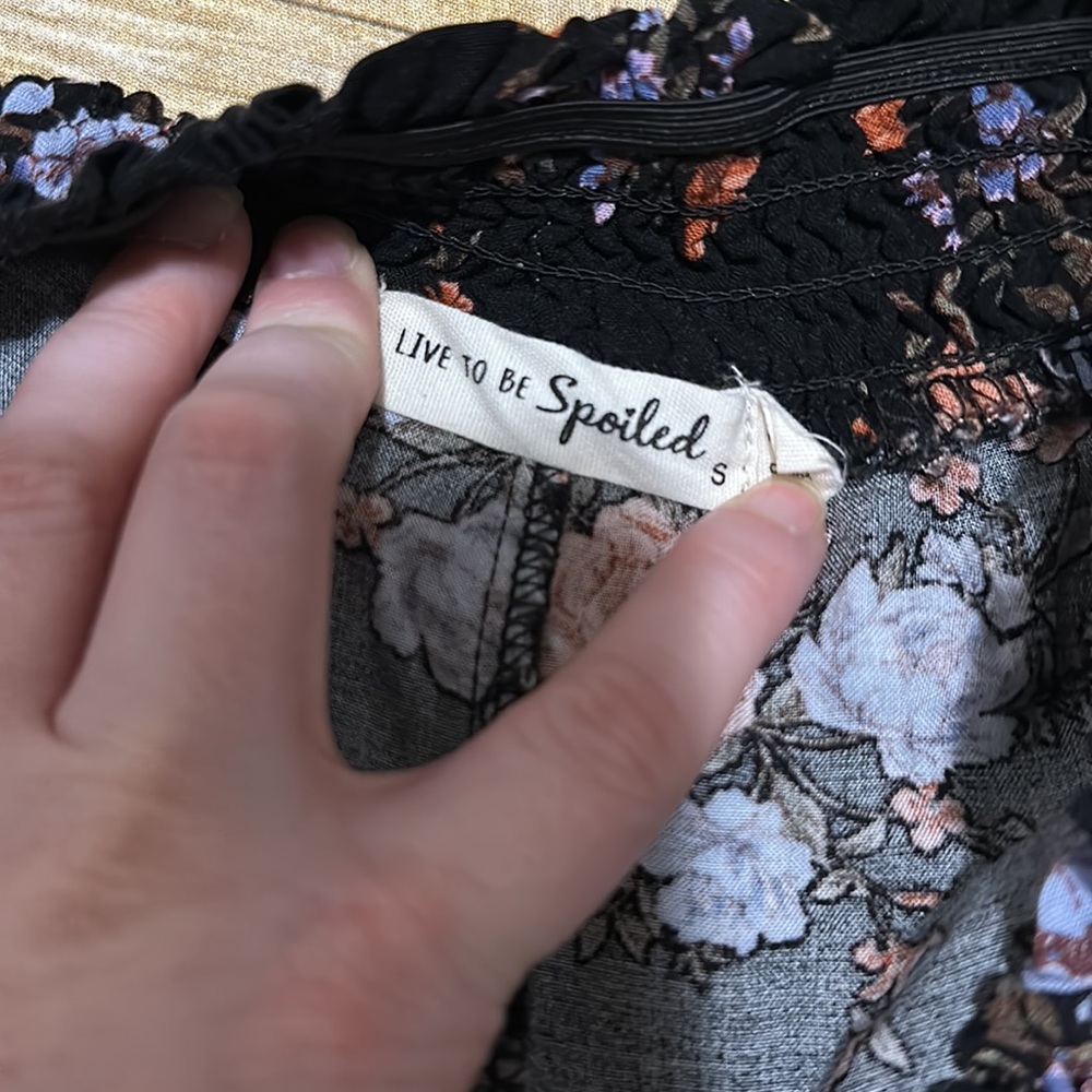 Live to be Spoiled floral flowy skirt - Picture 3 of 3